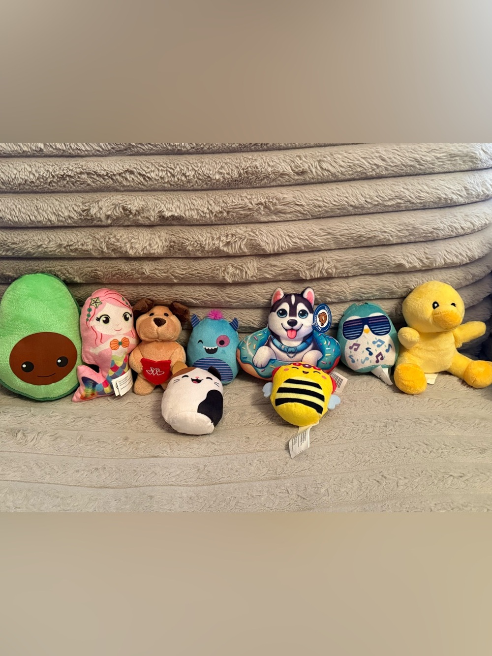 Cute Plush Lot Squishmallows Palm Pals Aurora Mini Plush Toys Avocado Duck Bee